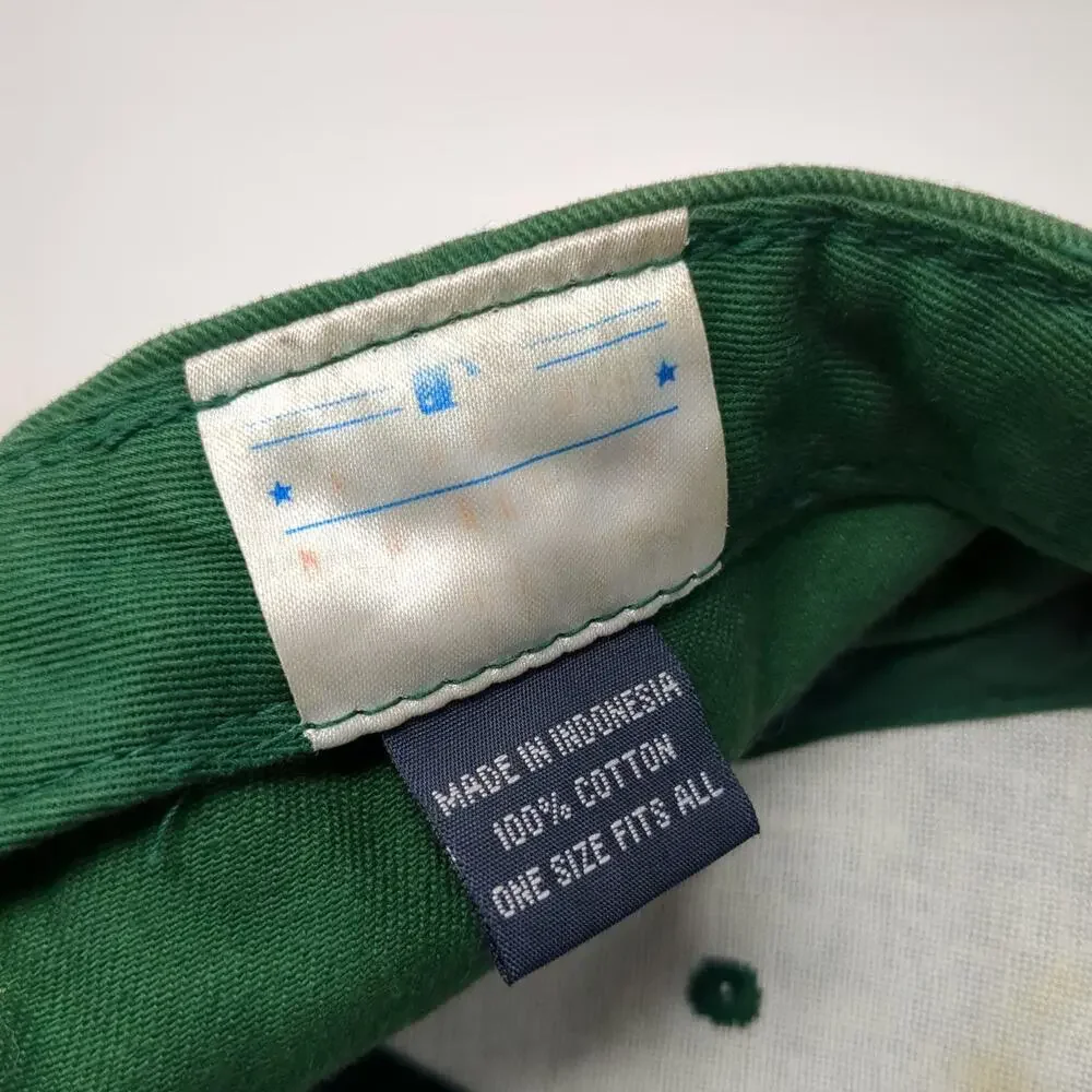 Oakland Athletics MLB Baseball Cap Green Yellow One Size A's Logo Strapback Hat